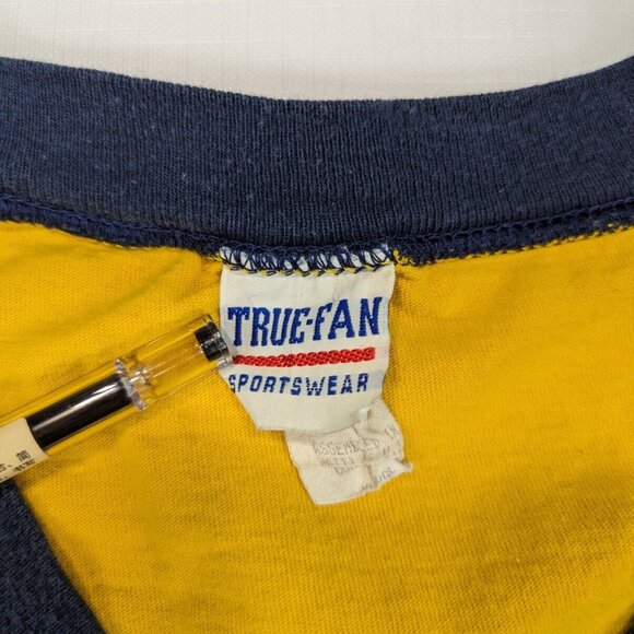 Vintage Indiana Pacers True Fan Genuine Merchandise V-Neck Cotton Shirt XL - Picture 5 of 11